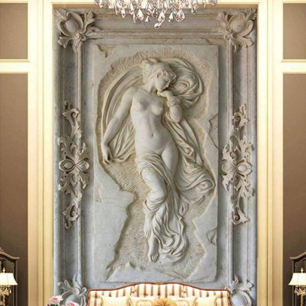 Planet Gates Custom Photo Wallpaper European Style Figure Statue 3D Embossed Mural Hotel Living Room Backdrop Mural Wall Papers 3D Home Decor