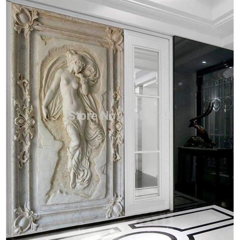 Planet Gates Custom Photo Wallpaper European Style Figure Statue 3D Embossed Mural Hotel Living Room Backdrop Mural Wall Papers 3D Home Decor