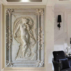 Planet Gates Custom Photo Wallpaper European Style Figure Statue 3D Embossed Mural Hotel Living Room Backdrop Mural Wall Papers 3D Home Decor