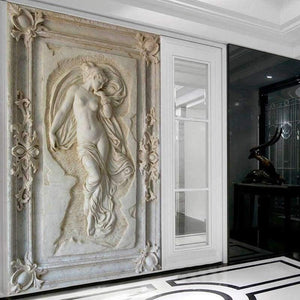 Planet Gates Custom Photo Wallpaper European Style Figure Statue 3D Embossed Mural Hotel Living Room Backdrop Mural Wall Papers 3D Home Decor