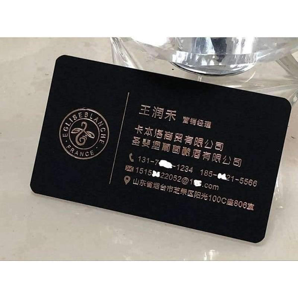 Planet Gates Custom print business card high quality 500gsm black paper gold silve foil/stamping nama card, custom business card printing