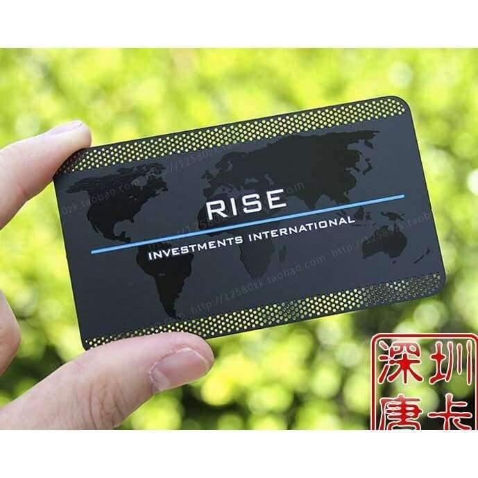 Planet Gates Custom Valisere Metallic black business cards printing Deluxe Metal Business Card Visit Card ,Double-sided NO.3059NO.3066