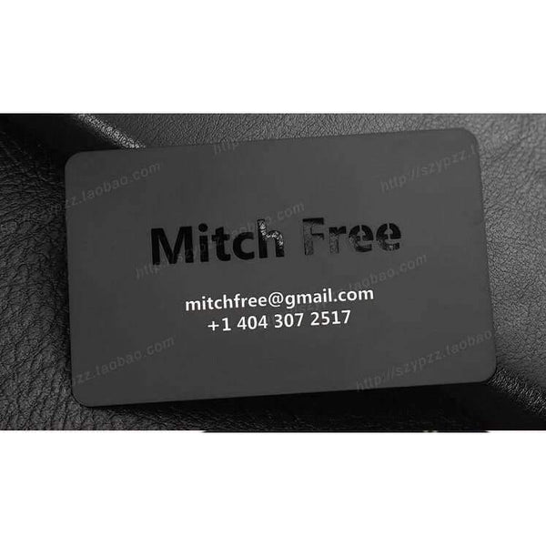 Planet Gates Custom Valisere Metallic black business cards printing Deluxe Metal Business Card Visit Card ,Double-sided NO.3059NO.3066