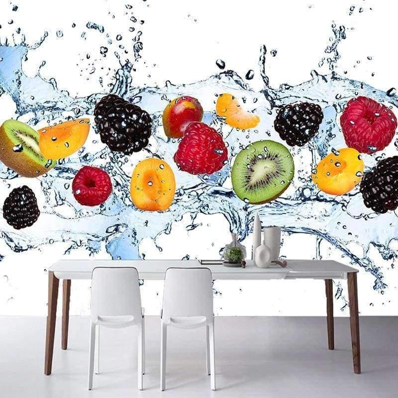 Planet Gates Custom Wall Painting Fresh Fruit Photo Wallpaper Restaurant Living Room Kitchen Background Wall Mural Non-woven Wallpaper Modern