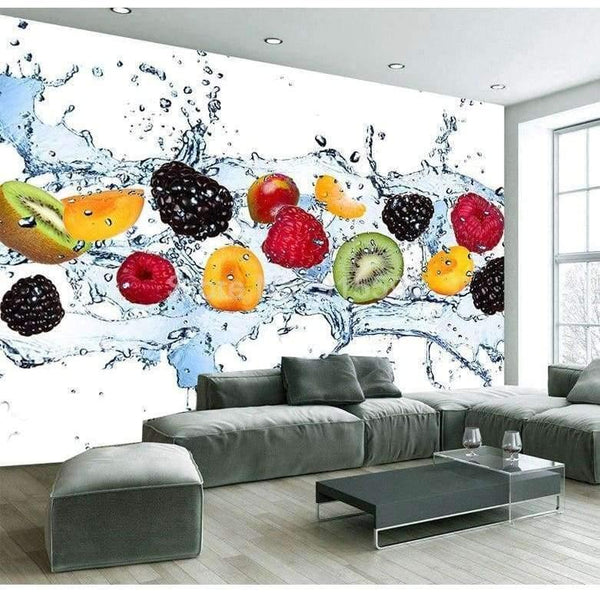 Planet Gates Custom Wall Painting Fresh Fruit Photo Wallpaper Restaurant Living Room Kitchen Background Wall Mural Non-woven Wallpaper Modern
