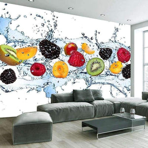Planet Gates Custom Wall Painting Fresh Fruit Photo Wallpaper Restaurant Living Room Kitchen Background Wall Mural Non-woven Wallpaper Modern
