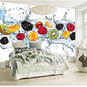 Planet Gates Custom Wall Painting Fresh Fruit Photo Wallpaper Restaurant Living Room Kitchen Background Wall Mural Non-woven Wallpaper Modern