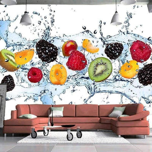 Planet Gates Custom Wall Painting Fresh Fruit Photo Wallpaper Restaurant Living Room Kitchen Background Wall Mural Non-woven Wallpaper Modern