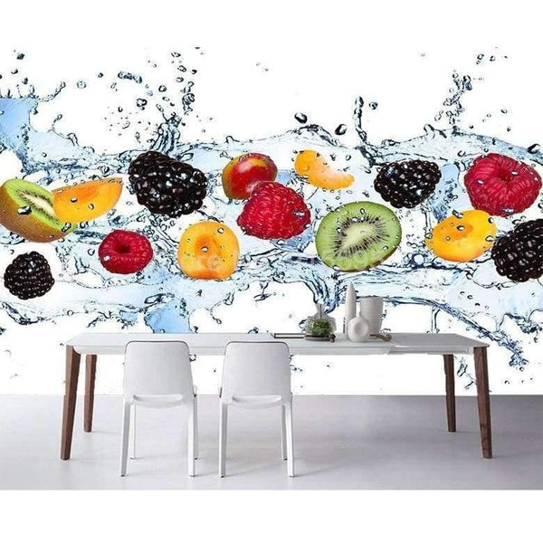 Planet Gates Custom Wall Painting Fresh Fruit Photo Wallpaper Restaurant Living Room Kitchen Background Wall Mural Non-woven Wallpaper Modern