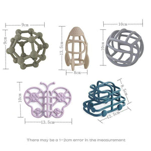 Planet Gates Customizable Logo Baby Teether Molar Toy Food Grade Silicone Material Toy Ball Educational Toy Boy Girl Gift BPA Free