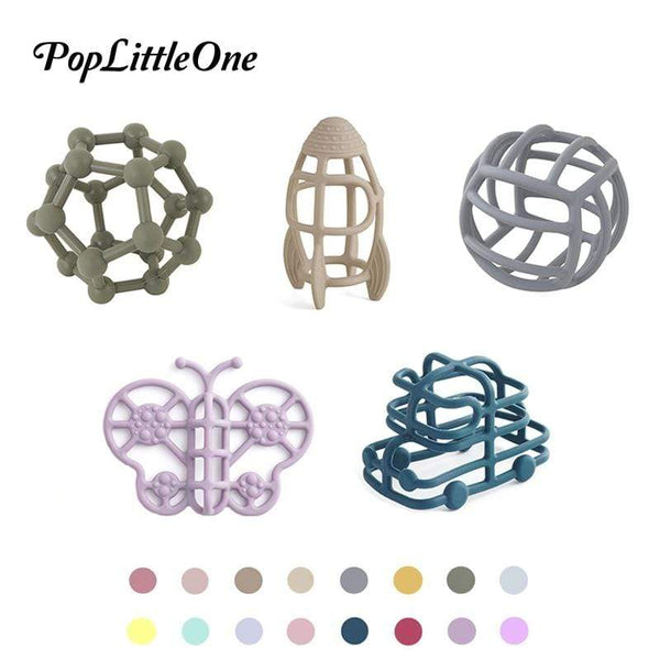Planet Gates Customizable Logo Baby Teether Molar Toy Food Grade Silicone Material Toy Ball Educational Toy Boy Girl Gift BPA Free