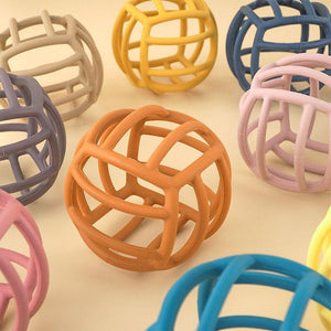 Planet Gates Customizable Logo Baby Teether Molar Toy Food Grade Silicone Material Toy Ball Educational Toy Boy Girl Gift BPA Free