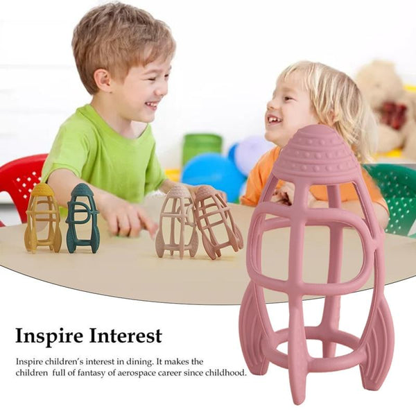 Planet Gates Customizable Logo Baby Teether Molar Toy Food Grade Silicone Material Toy Ball Educational Toy Boy Girl Gift BPA Free