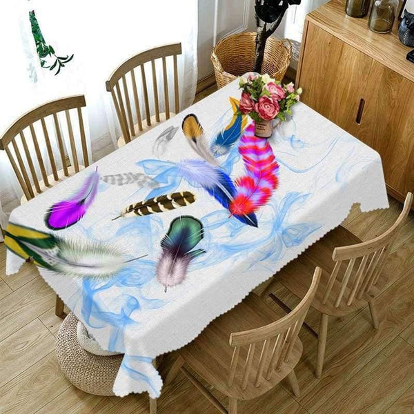 Planet Gates Customize 3D Tablecloth Colored Paper Flower Pattern Dustproof Thicken Cotton Wedding Party Rectangular Table cloth Home textile
