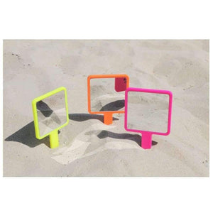 Planet Gates Customize Mini Handle Fashion Portable Makeup Mirror Hand Hold Plastic Cosmetic Mirror Square Gift Dropshipping Wholesale OEM