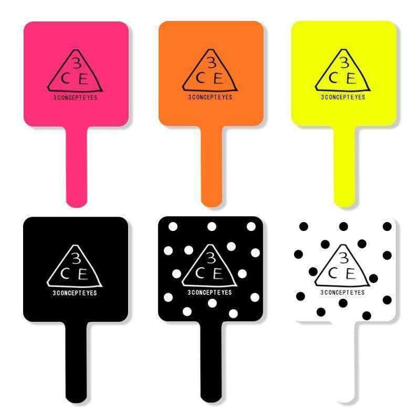 Planet Gates Customize Mini Handle Fashion Portable Makeup Mirror Hand Hold Plastic Cosmetic Mirror Square Gift Dropshipping Wholesale OEM