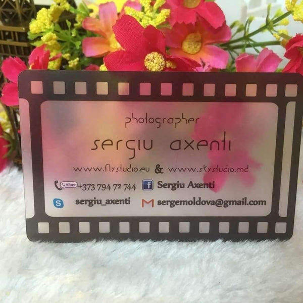 Planet Gates Customized business cards custom frost transparent plastic business card printing  stronger and waterproof name/visit card