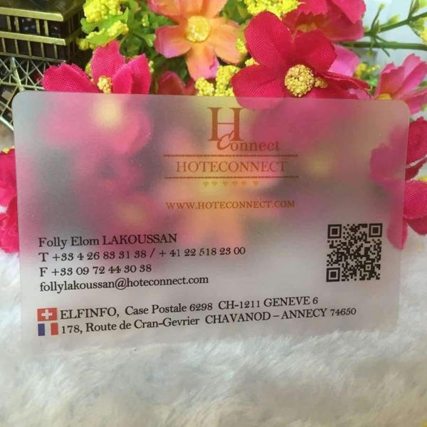Planet Gates Customized business cards custom frost transparent plastic business card printing  stronger and waterproof name/visit card