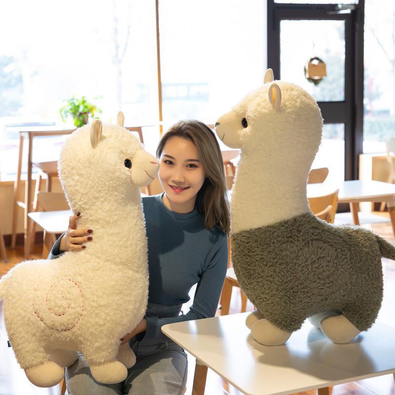Planet Gates Cute Alpaca 6 Color Plush Toys Fashion Animal Soft Stuffed Dolls Office Chair Sofa Kawaii Pillows Birthday Gift for Child Girls