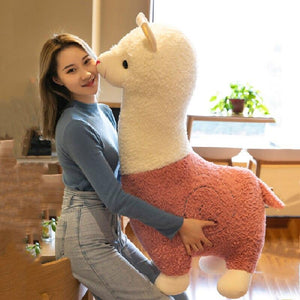 Planet Gates Cute Alpaca 6 Color Plush Toys Fashion Animal Soft Stuffed Dolls Office Chair Sofa Kawaii Pillows Birthday Gift for Child Girls