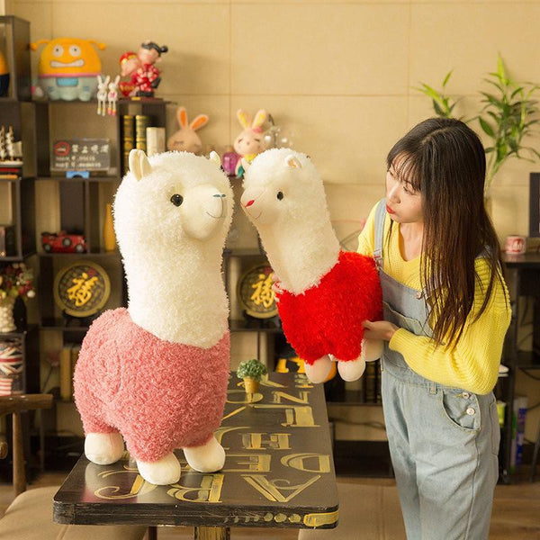 Planet Gates Cute Alpaca 6 Color Plush Toys Fashion Animal Soft Stuffed Dolls Office Chair Sofa Kawaii Pillows Birthday Gift for Child Girls
