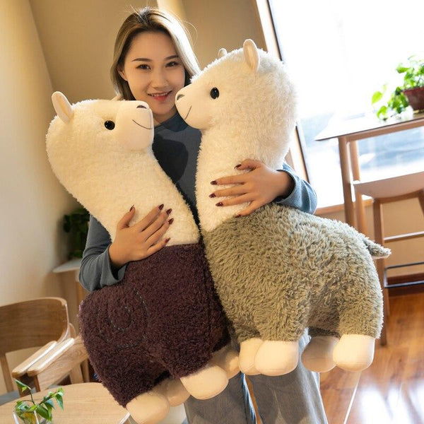 Planet Gates Cute Alpaca 6 Color Plush Toys Fashion Animal Soft Stuffed Dolls Office Chair Sofa Kawaii Pillows Birthday Gift for Child Girls