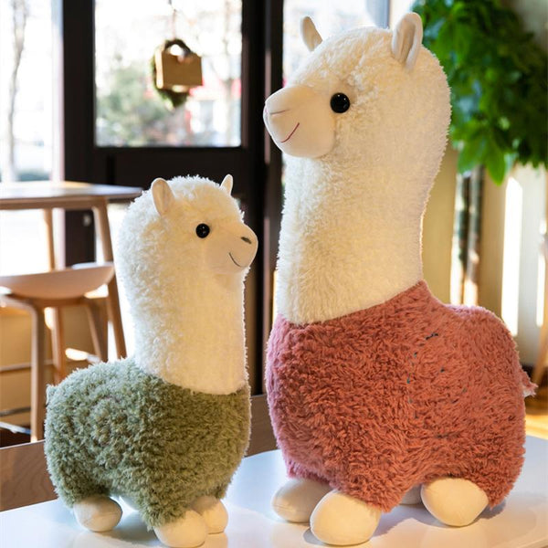 Planet Gates Cute Alpaca 6 Color Plush Toys Fashion Animal Soft Stuffed Dolls Office Chair Sofa Kawaii Pillows Birthday Gift for Child Girls