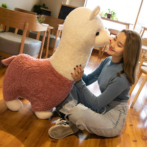 Planet Gates Cute Alpaca 6 Color Plush Toys Fashion Animal Soft Stuffed Dolls Office Chair Sofa Kawaii Pillows Birthday Gift for Child Girls