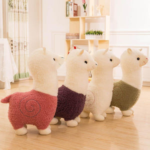Planet Gates Cute Alpaca 6 Color Plush Toys Fashion Animal Soft Stuffed Dolls Office Chair Sofa Kawaii Pillows Birthday Gift for Child Girls