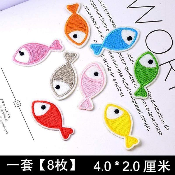 Planet Gates Cute Anime Cartoon Children Iron On Patches For Clothing Sticker Sew On Embroidery Patch On Clothes Applique Stripes Mix Lot