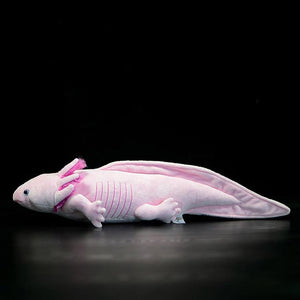 Planet Gates Cute Axolotl Soft Stuffed Plush Toy Realistic Simulation Ambystoma Mexicanum Pink Dinosaur Animal Model Doll For Kids Audlt Gift