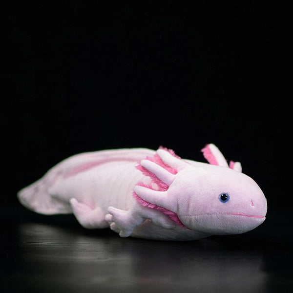 Planet Gates Cute Axolotl Soft Stuffed Plush Toy Realistic Simulation Ambystoma Mexicanum Pink Dinosaur Animal Model Doll For Kids Audlt Gift