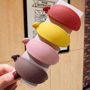 Cute Candy Colors Banana Shape Hair Claws Women Girls Sweet Hair Clips Ponytail Holder Hairpins Fashion Hair Accessories