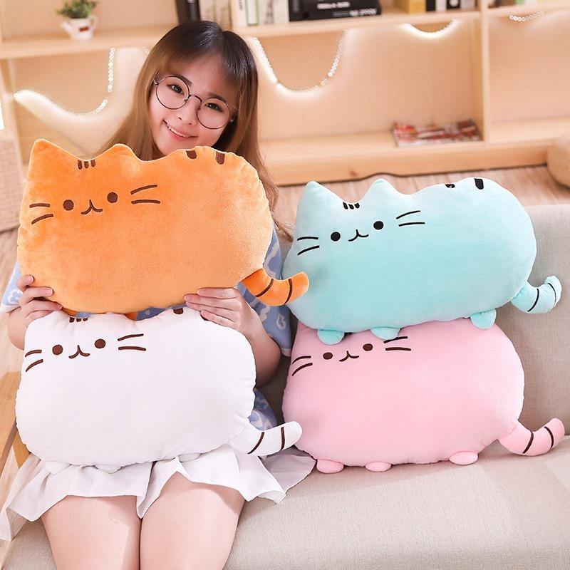 Cute Cat Plush Pillow Kitten Cushion Soft Colorful Stuffed Toys Pendant Doll Houseware Gifts For Girlfriend