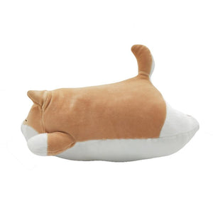 Planet Gates Cute Corgi Dog doll pillow Shiba Inu plush toy  holding sleeping doll Stuffed animal pillow gift for baby 35cm