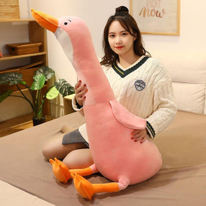 Planet Gates Cute Cotton Goose Stuffed Toys Animal Baby Accompanying Dolls Plush Comfort Dolls Soft Pillow Nordic Home Decor