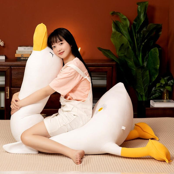 Planet Gates Cute Cotton Goose Stuffed Toys Animal Baby Accompanying Dolls Plush Comfort Dolls Soft Pillow Nordic Home Decor