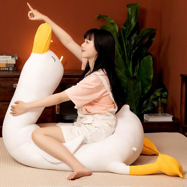 Planet Gates Cute Cotton Goose Stuffed Toys Animal Baby Accompanying Dolls Plush Comfort Dolls Soft Pillow Nordic Home Decor