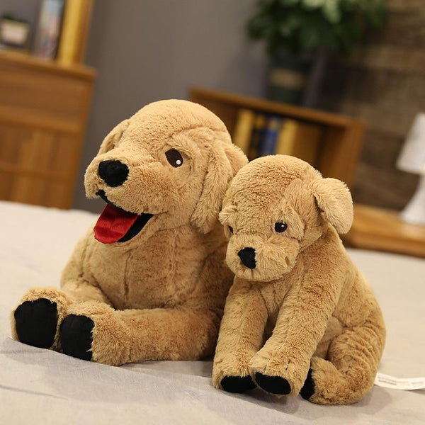 Planet Gates Cute dog plush toy life like labrador puppy soft doll stuffed real life animal lying position dog pillow kids toys birthday gift