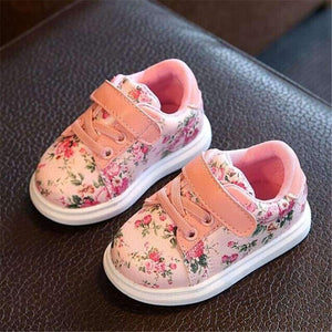Planet Gates Cute Flower Baby Girls Shoes Comfortable Leather Kids Sneakers For Girl Toddler Newborn Shoes Soft Bottom First Walker