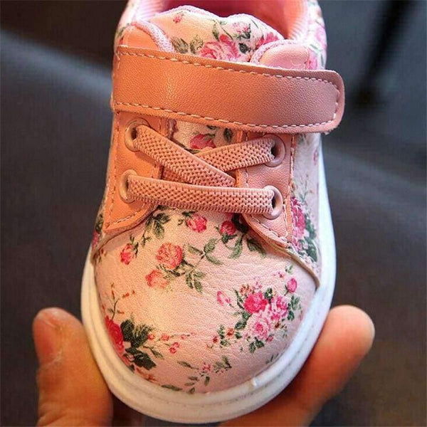 Planet Gates Cute Flower Baby Girls Shoes Comfortable Leather Kids Sneakers For Girl Toddler Newborn Shoes Soft Bottom First Walker