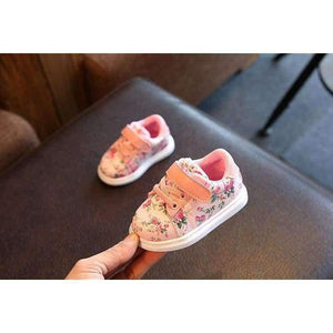 Planet Gates Cute Flower Baby Girls Shoes Comfortable Leather Kids Sneakers For Girl Toddler Newborn Shoes Soft Bottom First Walker