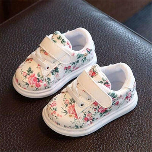 Planet Gates Cute Flower Baby Girls Shoes Comfortable Leather Kids Sneakers For Girl Toddler Newborn Shoes Soft Bottom First Walker