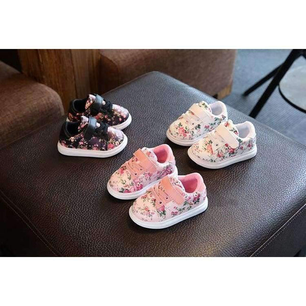 Planet Gates Cute Flower Baby Girls Shoes Comfortable Leather Kids Sneakers For Girl Toddler Newborn Shoes Soft Bottom First Walker