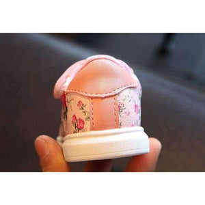 Planet Gates Cute Flower Baby Girls Shoes Comfortable Leather Kids Sneakers For Girl Toddler Newborn Shoes Soft Bottom First Walker