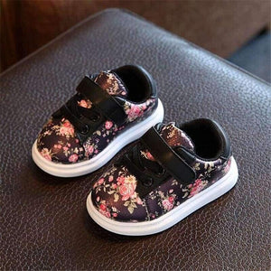 Planet Gates Cute Flower Baby Girls Shoes Comfortable Leather Kids Sneakers For Girl Toddler Newborn Shoes Soft Bottom First Walker