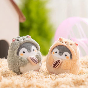 Planet Gates Cute Penguin Plush Doll New Cartoon Koupen Chan Animal Plush Toys Kawaii Anime Hamster Key Chain Ring Bag Pendant Gift for Girls