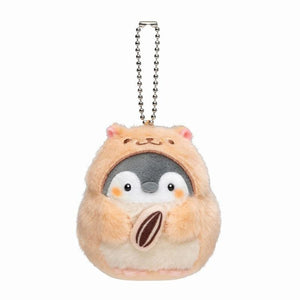 Planet Gates Cute Penguin Plush Doll New Cartoon Koupen Chan Animal Plush Toys Kawaii Anime Hamster Key Chain Ring Bag Pendant Gift for Girls