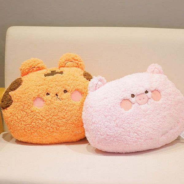 Planet Gates Cute Plush Animals Pillow Soft Lovely Brown Teddy Bear Rabbit Frog Tiger Pig Doll Sofa Chair Cushion For Girls Birthday Gifts