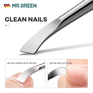 Planet Gates Cuticle Pusher and Spoon Nail Cleaner Remover Cutter Durable Manicure Pedicure Tool Polish Fingernails and Toenails
